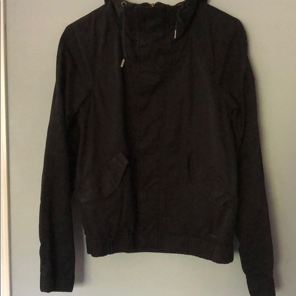 TNA high collar black zip up jacket - Picture 2 of 6